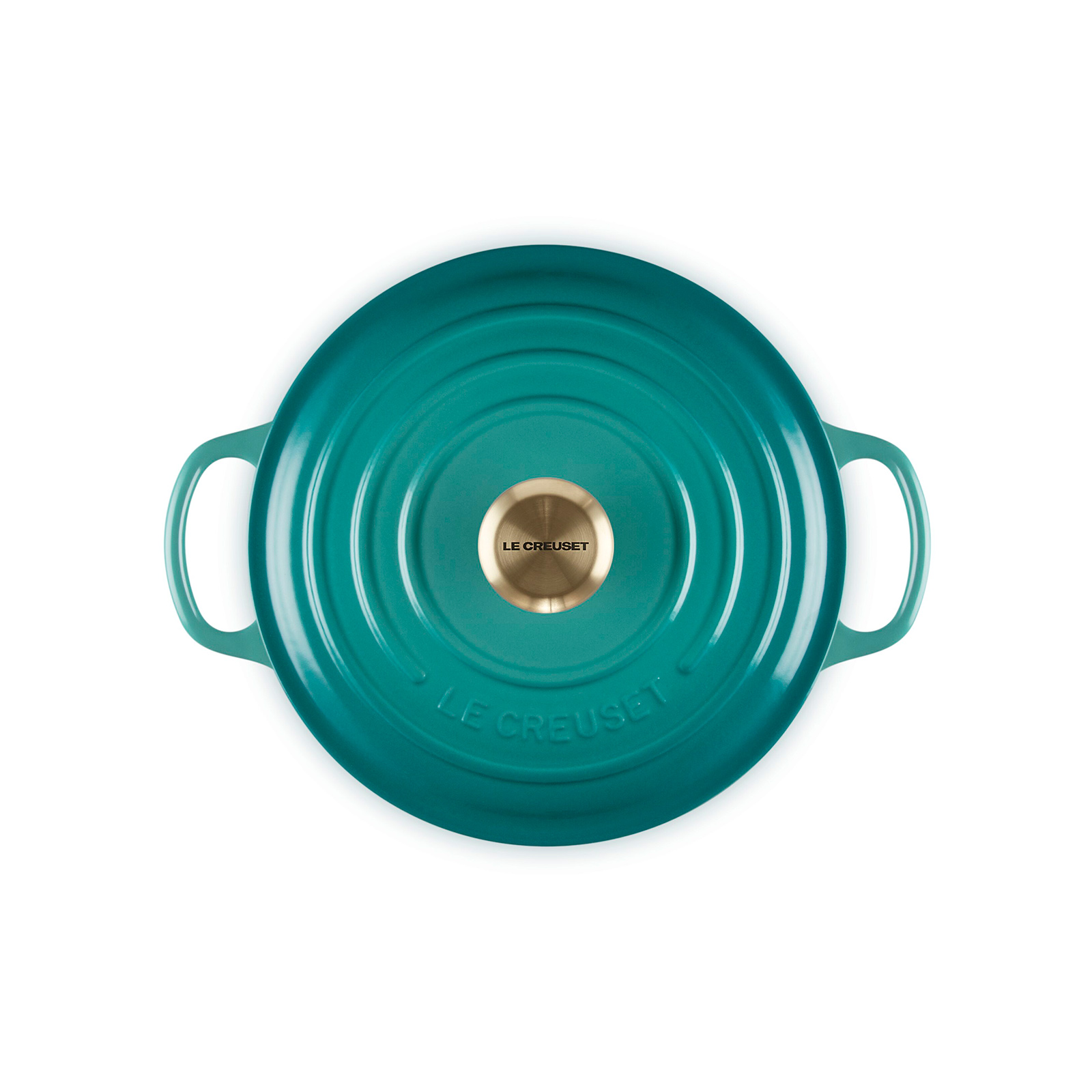 Round Casserole (Light Gold Knob) image number 3