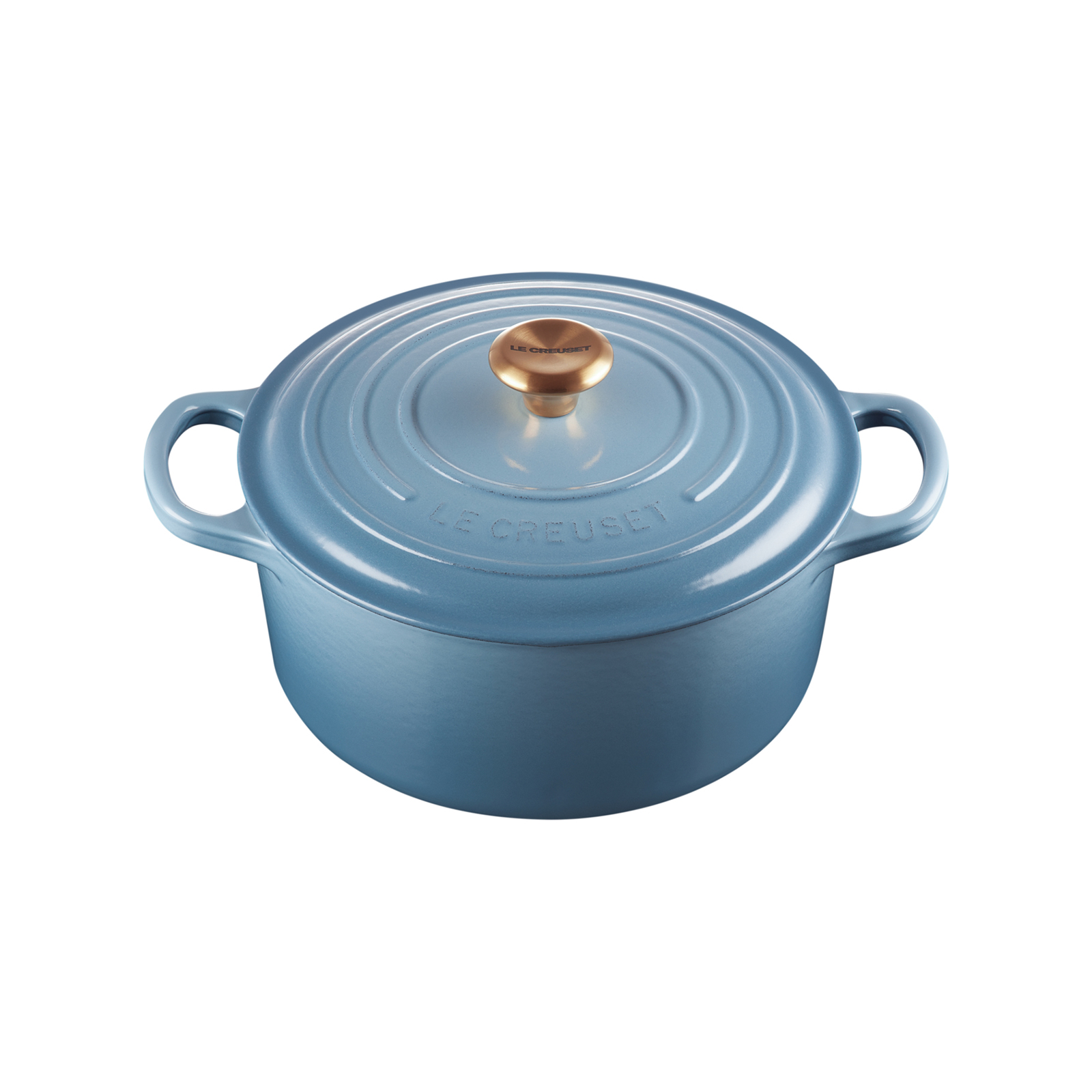 Round Casserole (Gold Knob) image number 1