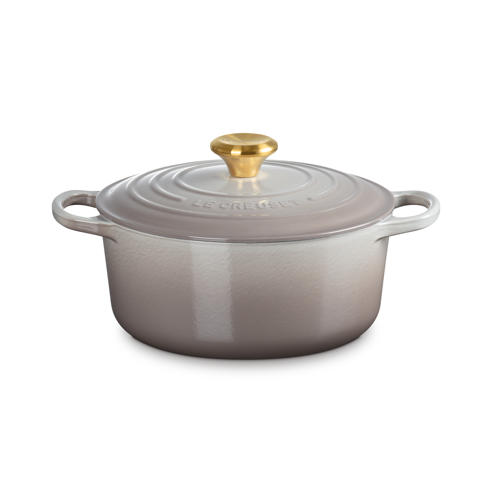 Round Casserole 24cm Nutmeg (Gold Knob)