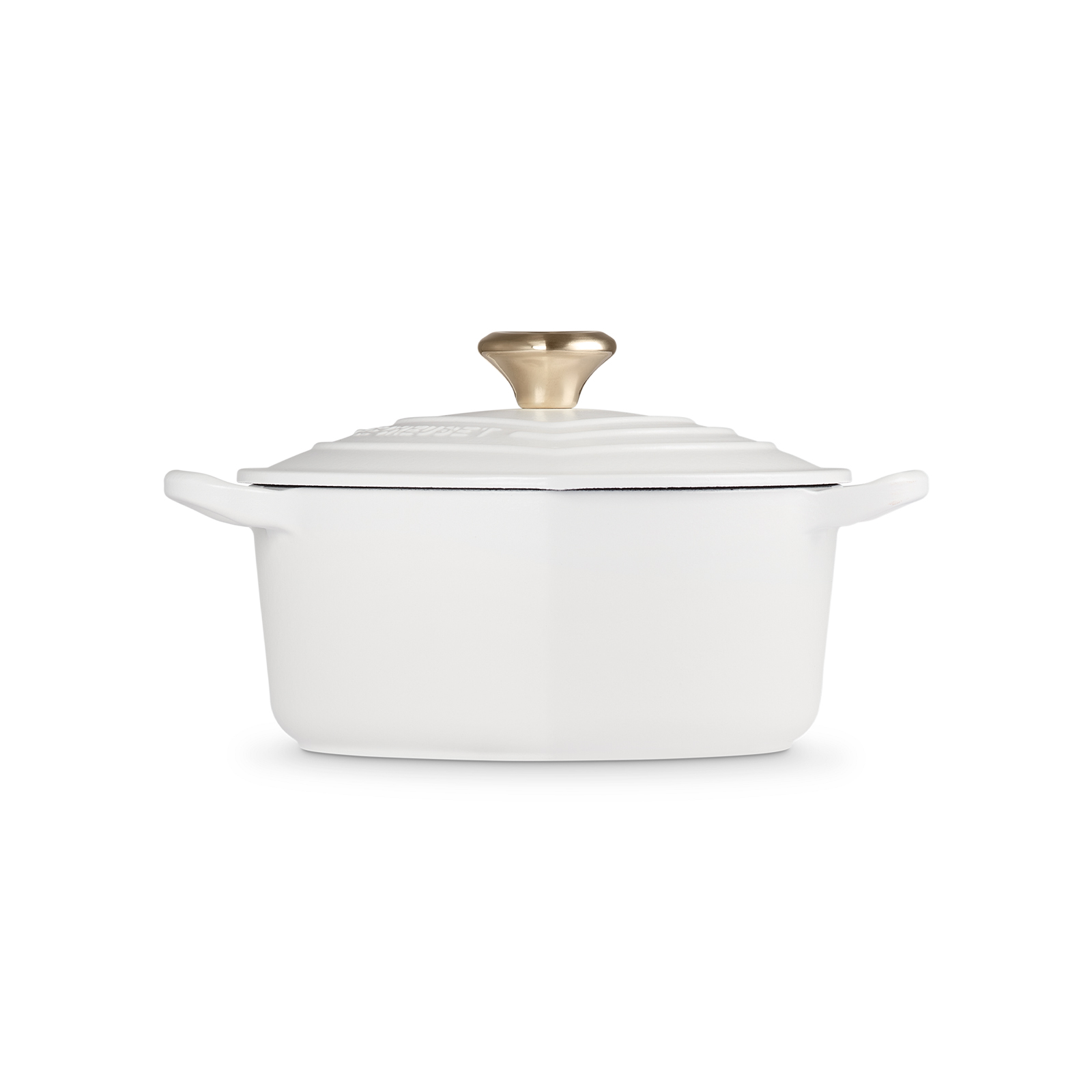 Heart Shaped Casserole (Light Gold Heart Knob) image number 2