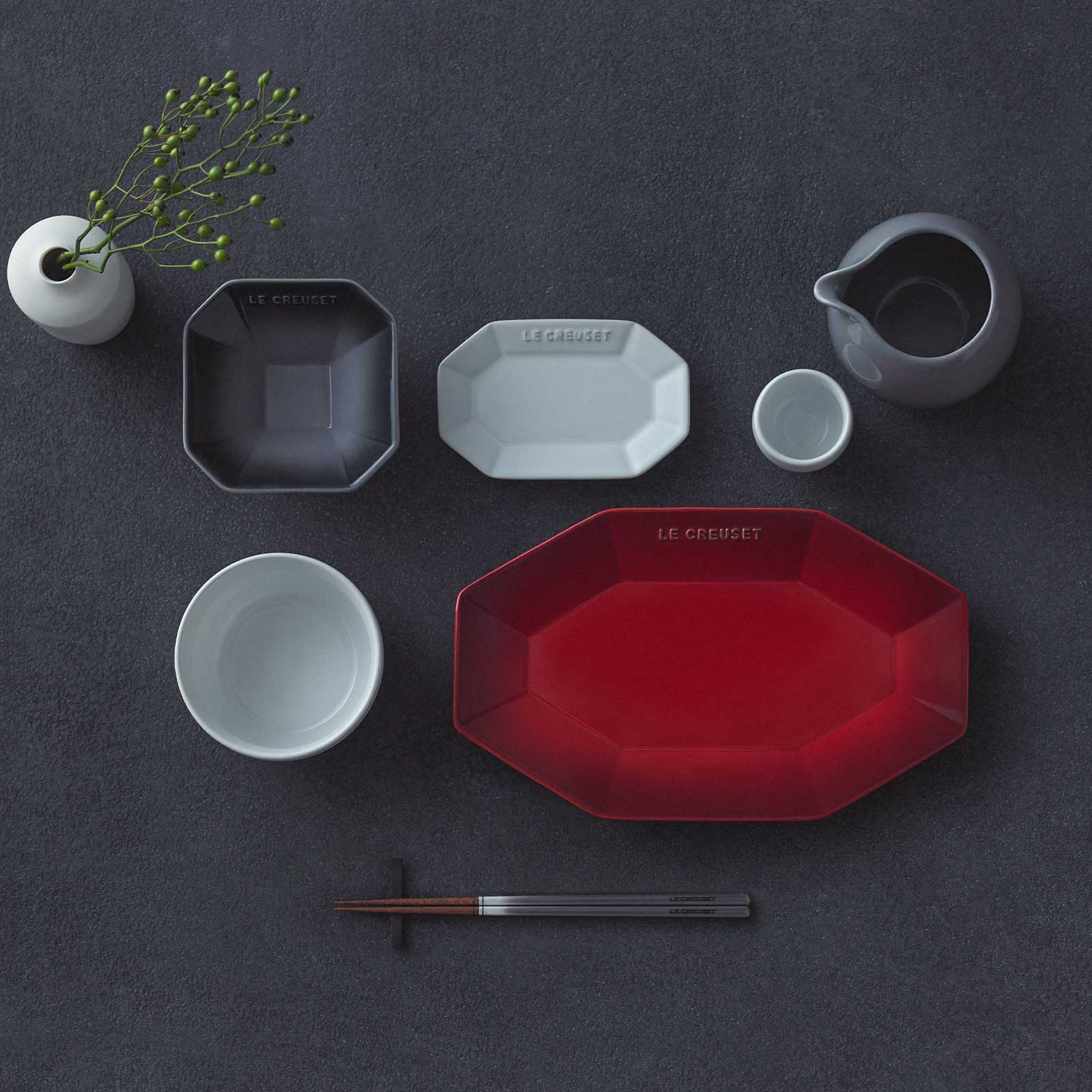 Octagon Dish 12cm Flint 444 | Le Creuset Hong Kong