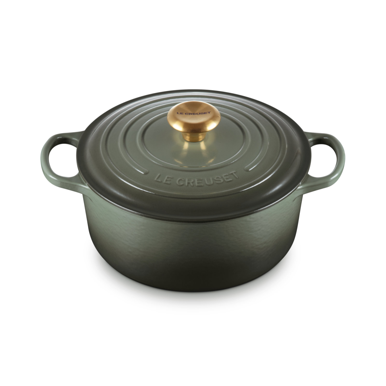 Round Casserole (Gold Knob) image number 1