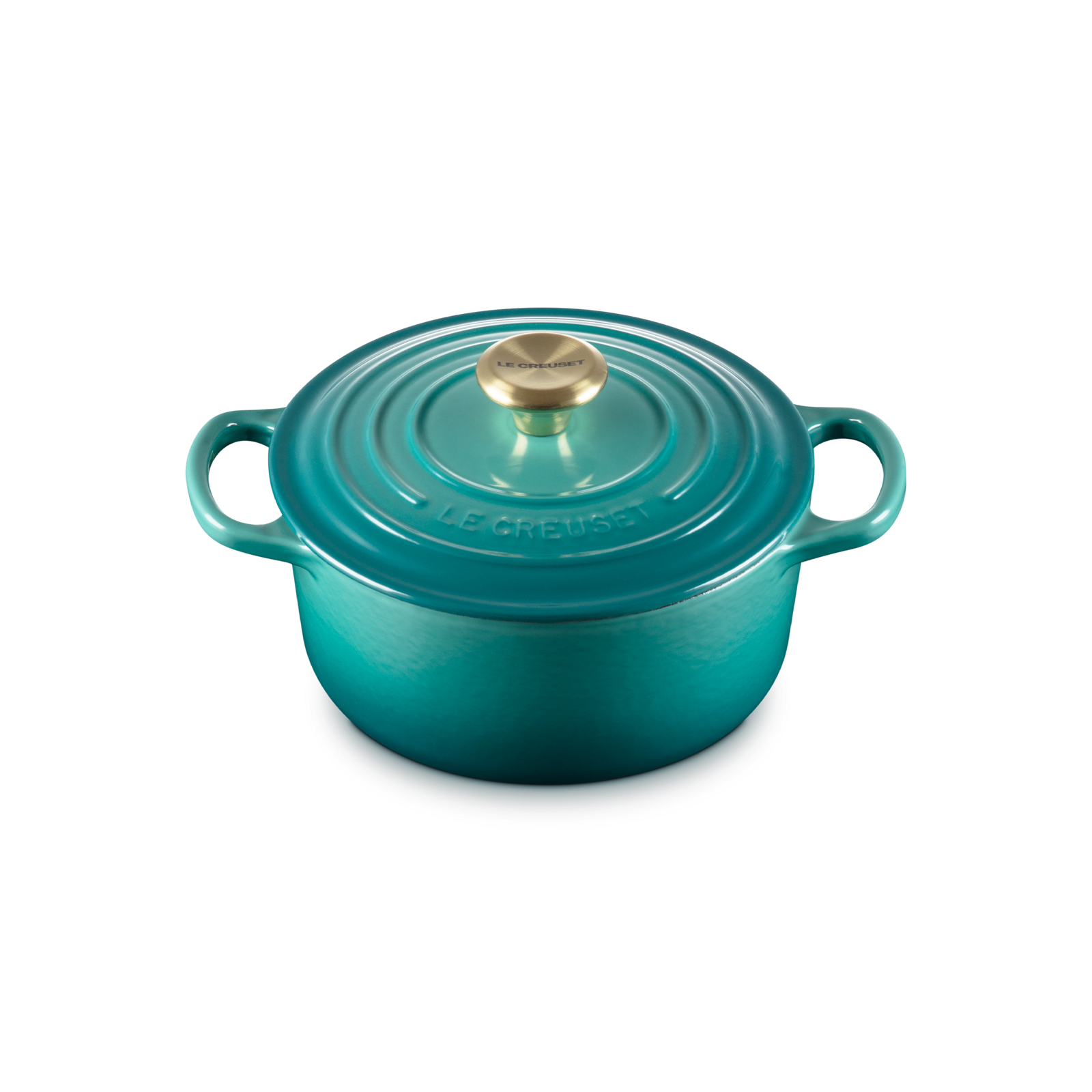 Round Casserole (Light Gold Knob) image number 1