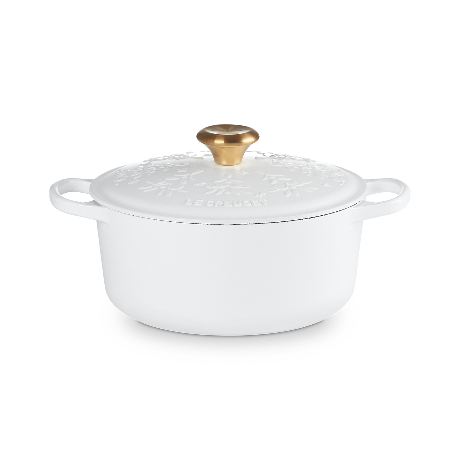 Noel 圓形琺瑯鑄鐵鍋 (金色鍋蓋頭) image number 1