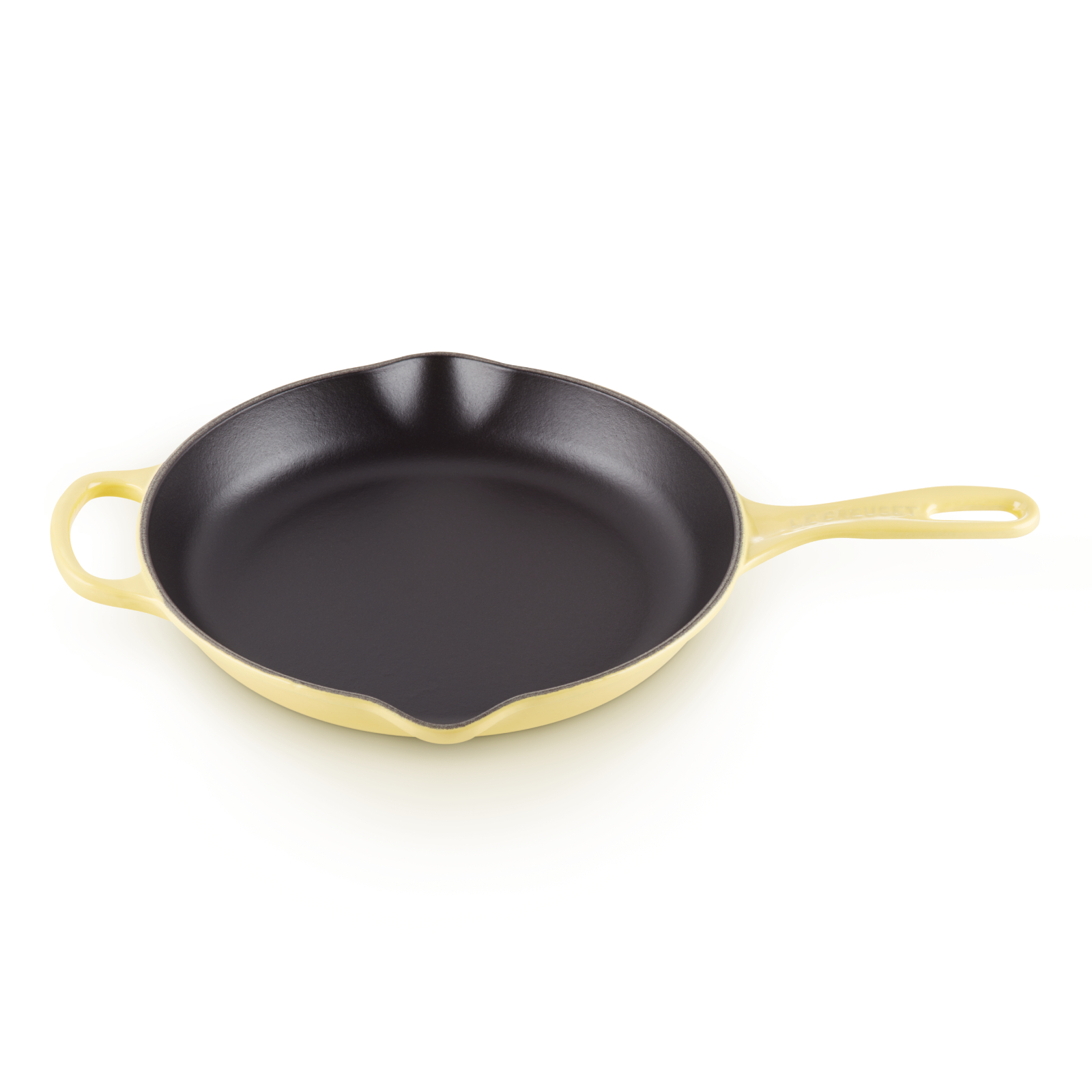 圓形連手柄琺瑯鑄鐵平底煎鍋 image number 1