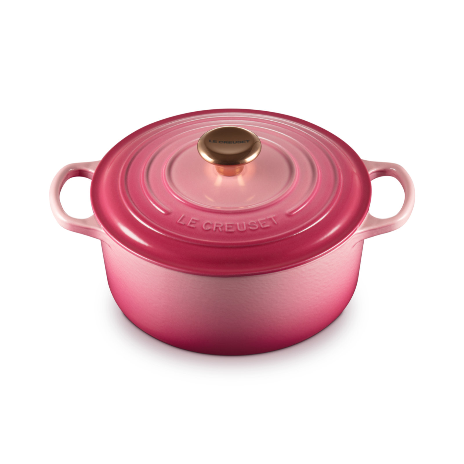 圓形琺瑯鑄鐵鍋 (銅色鍋蓋頭) image number 1