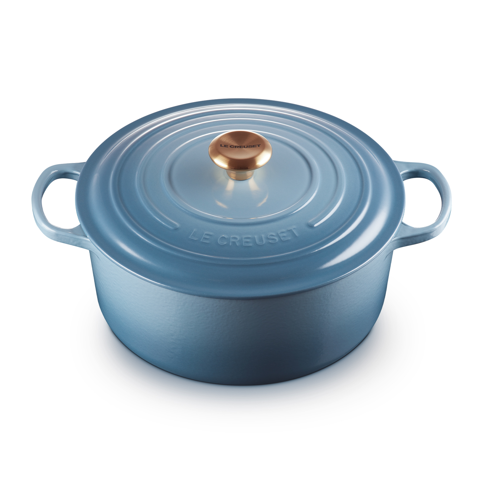 Round Casserole (Gold Knob) image number 1