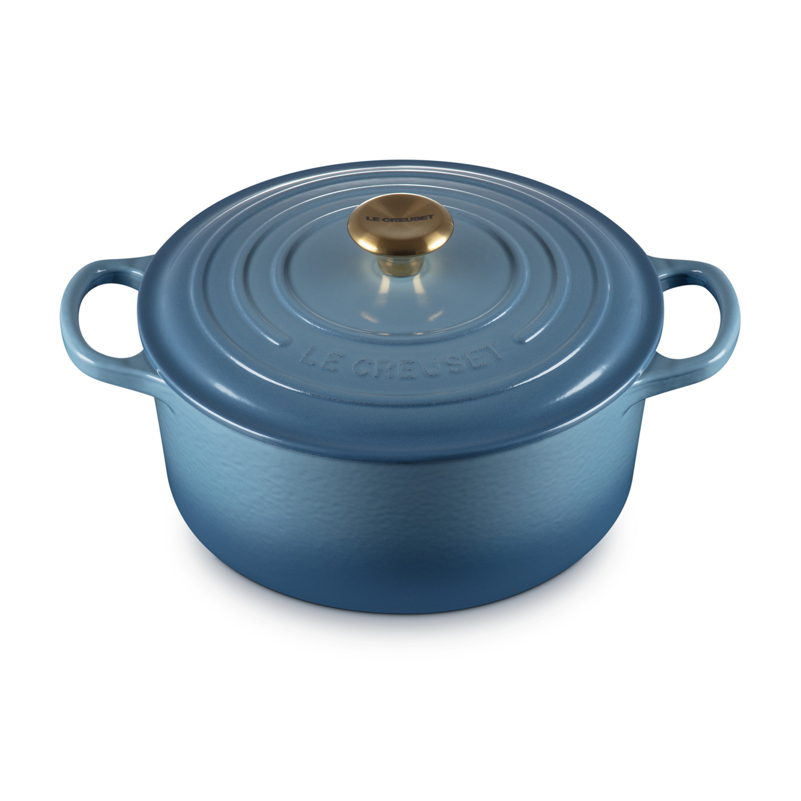 Round Casserole (Gold Knob) image number 1