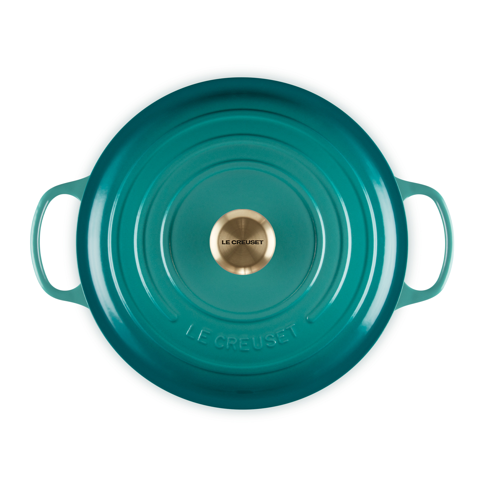 Round Casserole (Light Gold Knob) image number 3