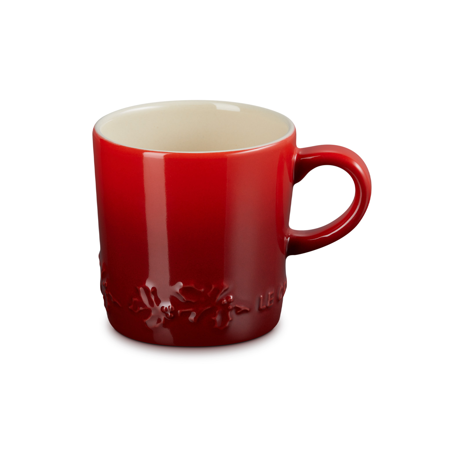 Holly 陶瓷圖案矮身咖啡杯 200毫升 Cerise