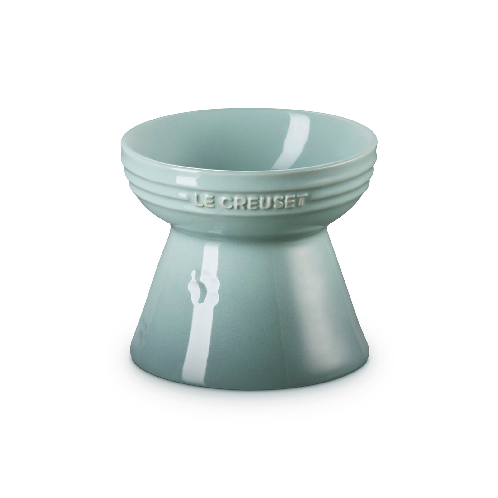 Footed Pet Bowl Sea Salt