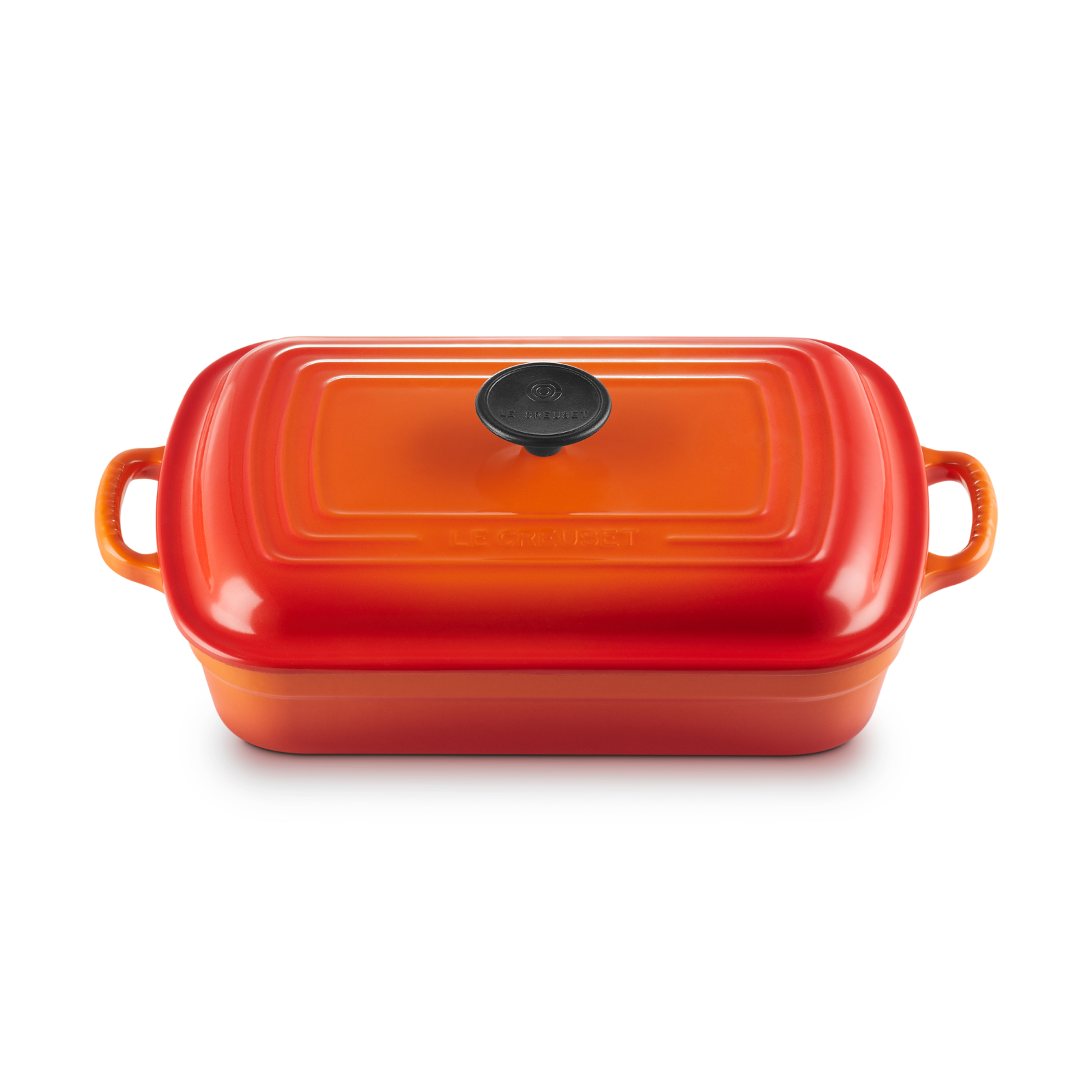 Shallow Rectangular Casserole (Black Interior - Phenolic Knob) image number 1