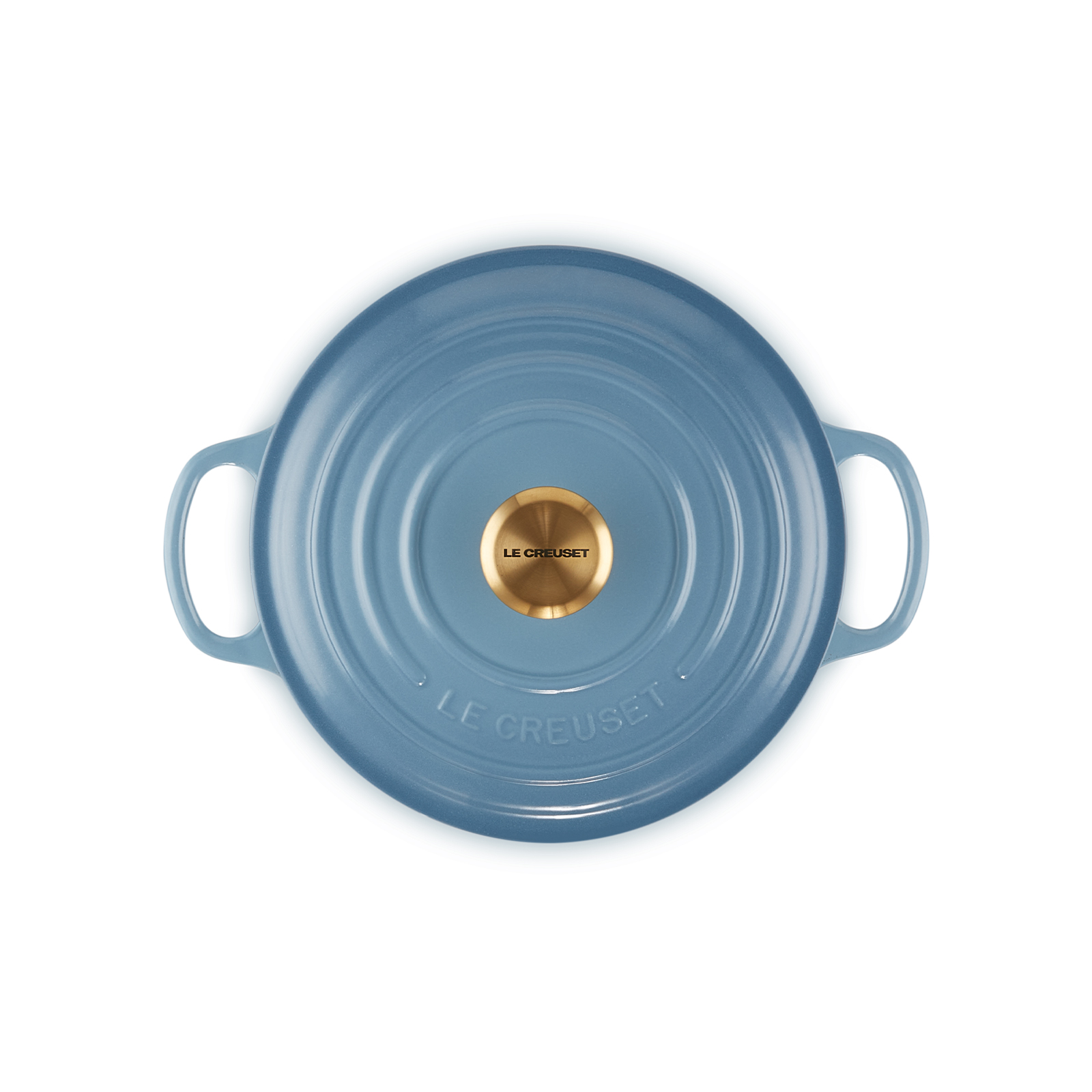 Round Casserole (Gold Knob - Black Interior) image number 3
