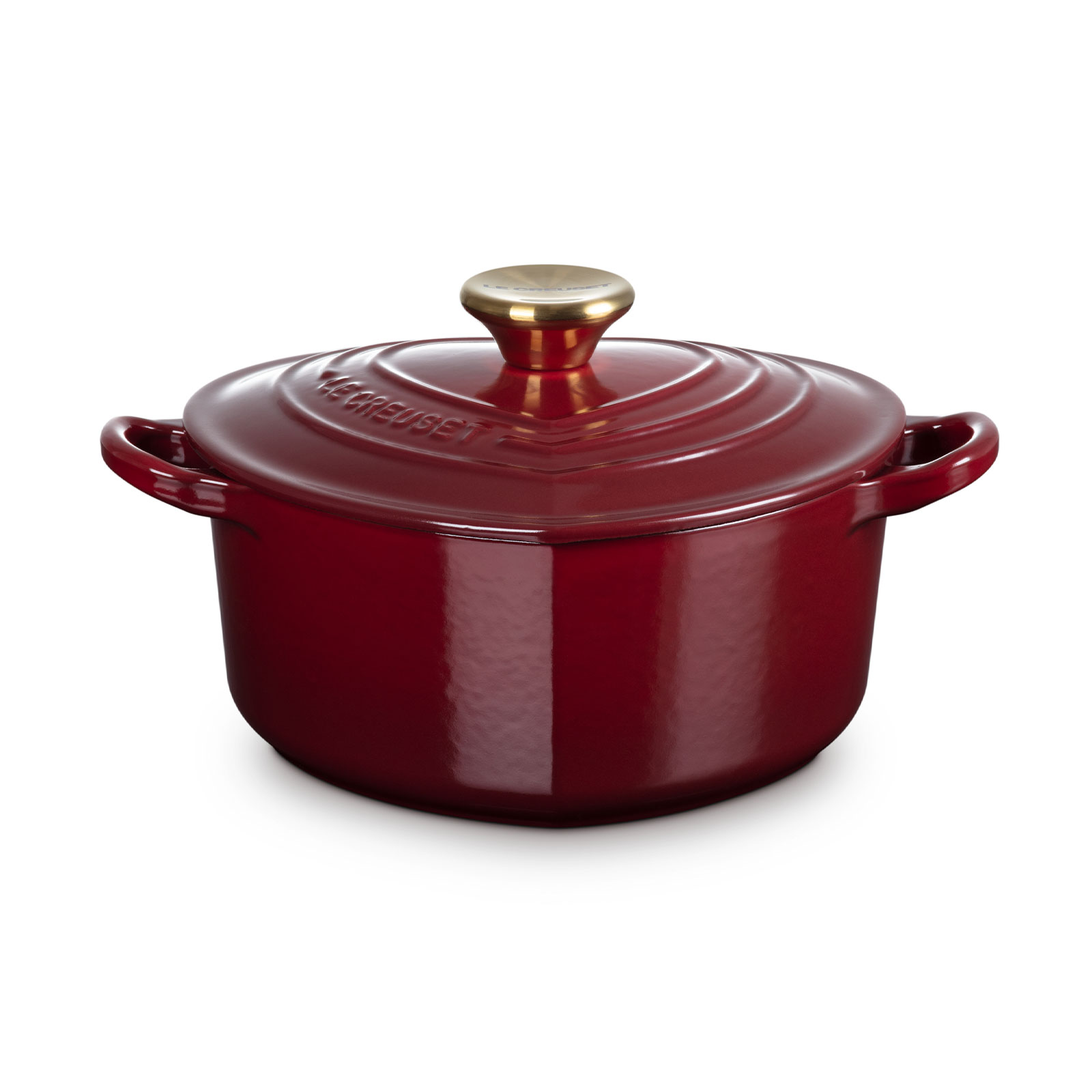 心形琺瑯鑄鐵鍋 (金色鍋蓋頭) image number 1