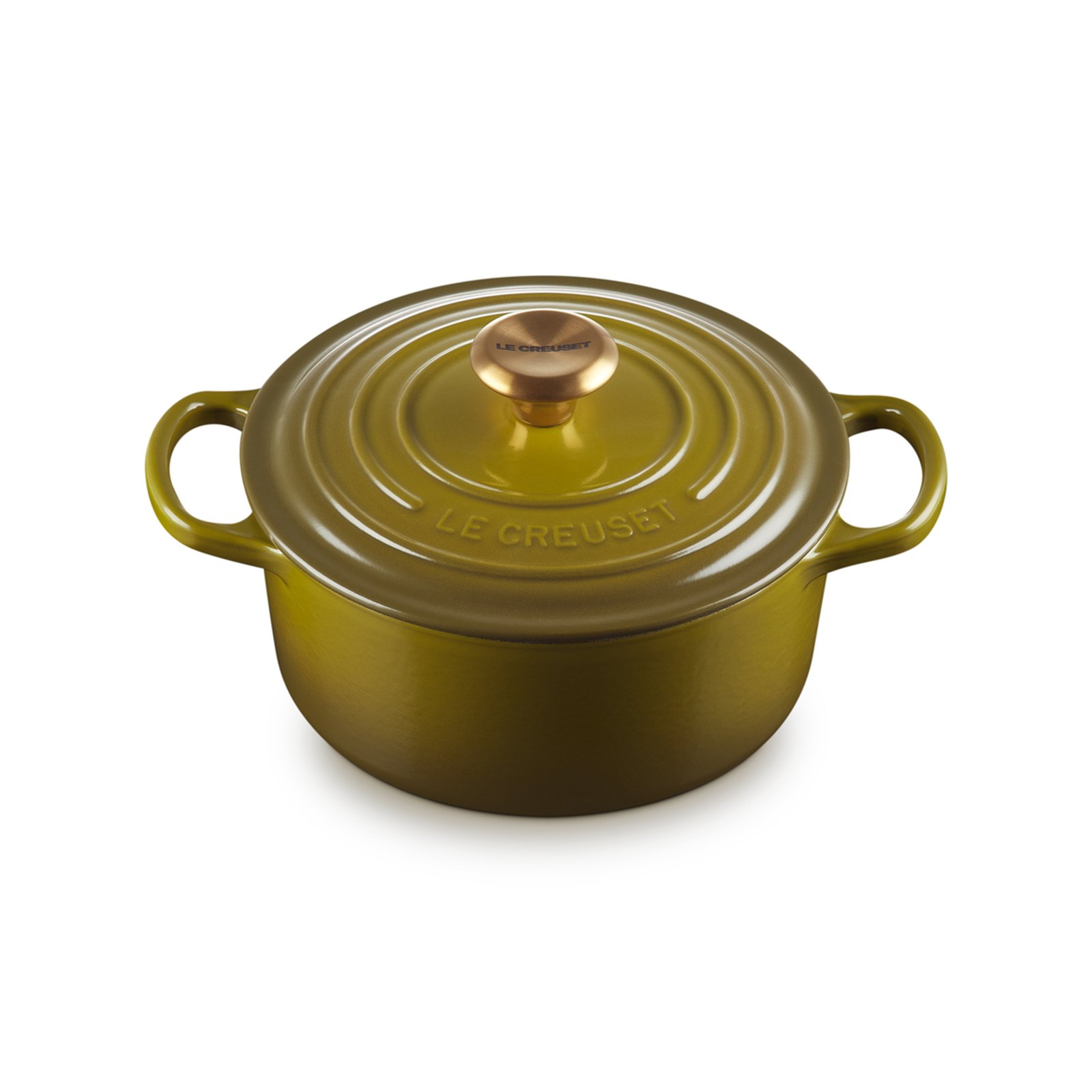 Round Casserole (Gold Knob) image number 1