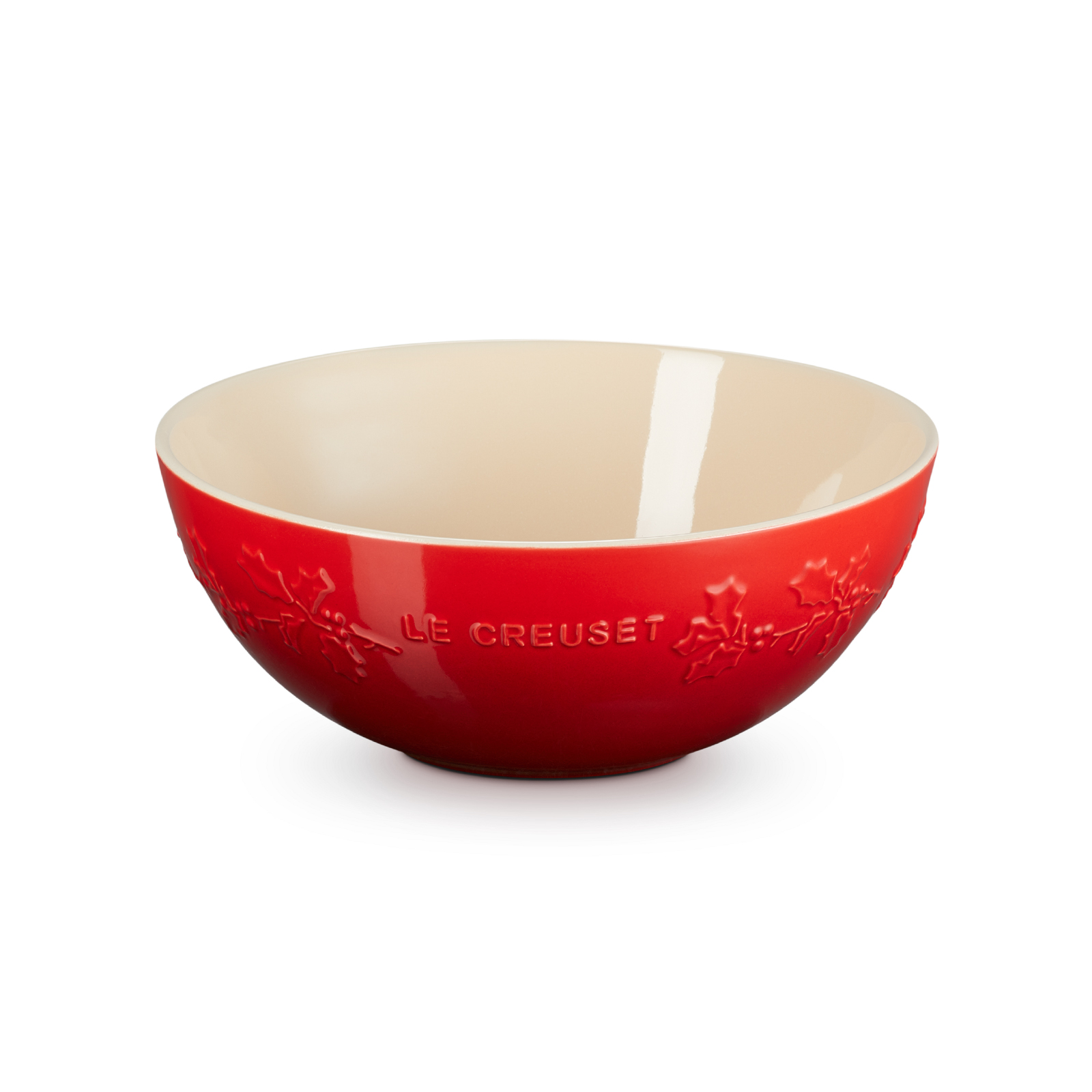 Holly 陶瓷圖案多用途碗 25厘米 Cerise