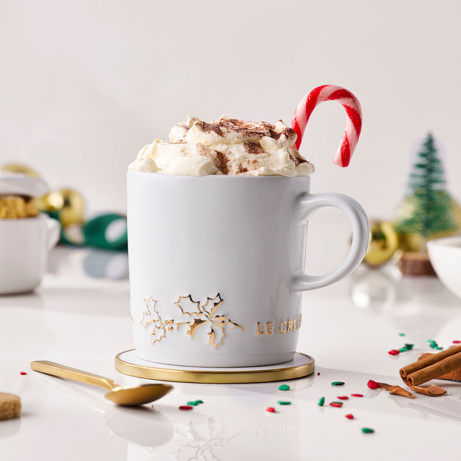 Holly 陶瓷金色圖案咖啡杯 350毫升 image number 4