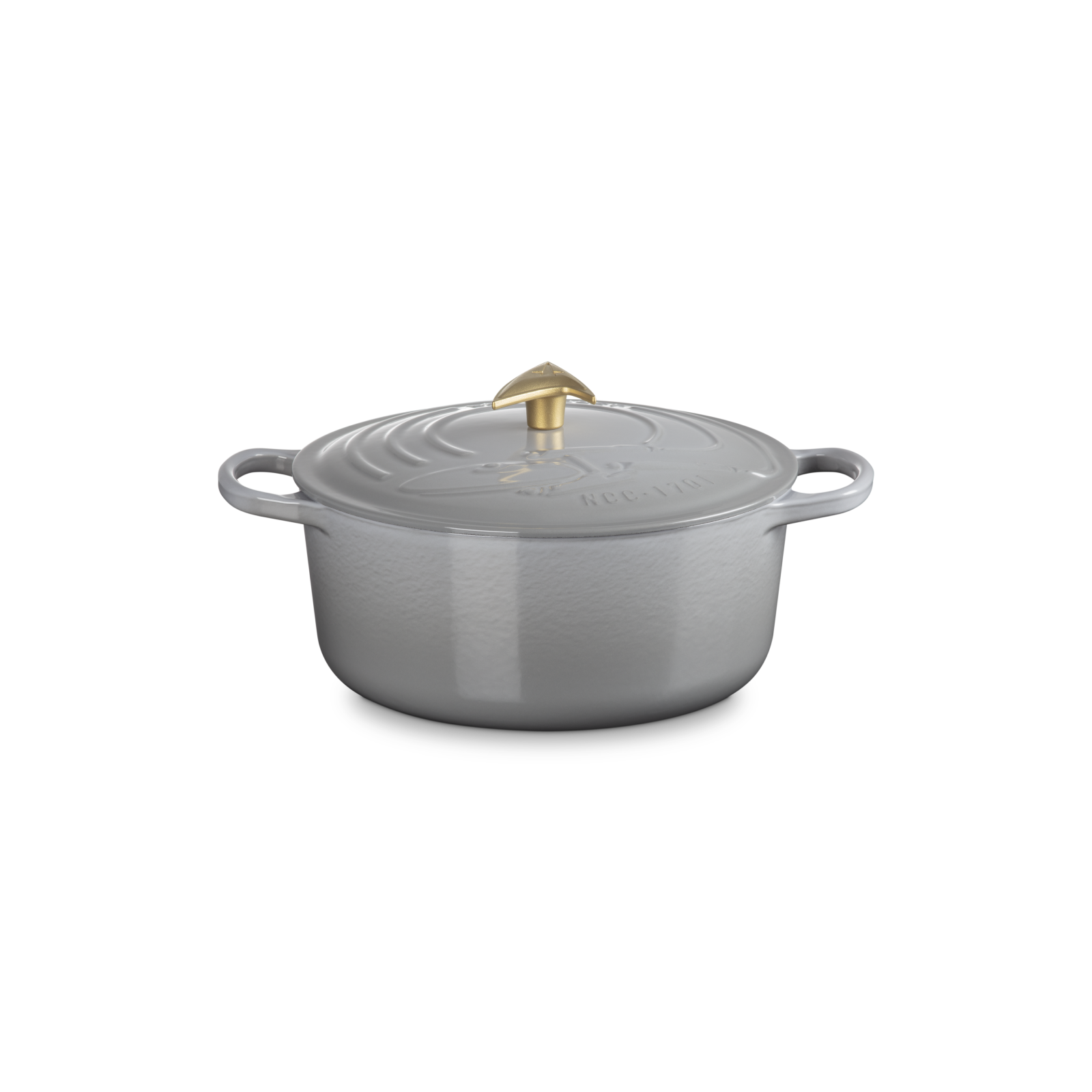 Star Trek Collection Enterprise Round Casserole (Starfleet Delta Knob)