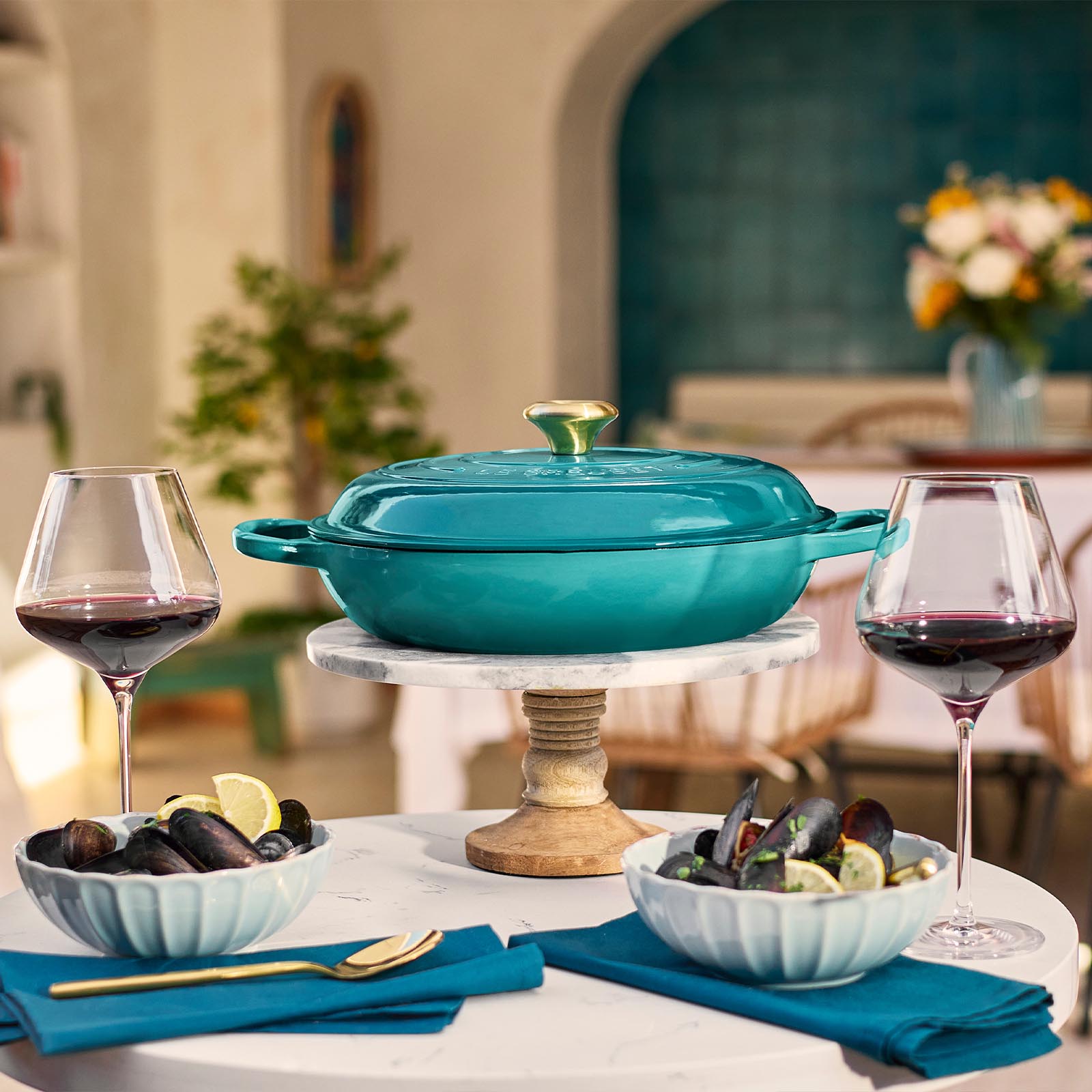 Bleu Riviera 26cm Buffet Casserole Special Set image number 6