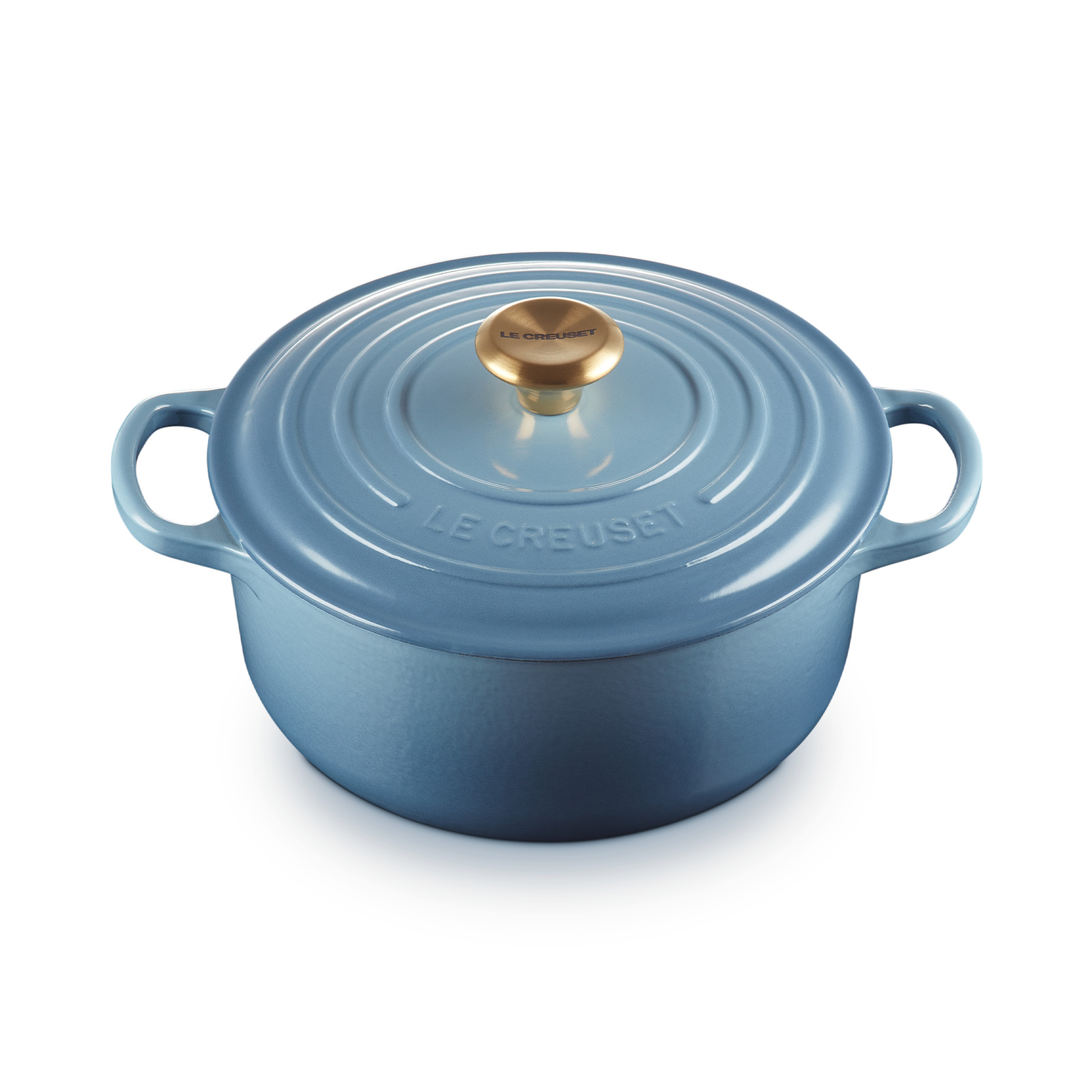Round Casserole (Gold Knob) image number 1