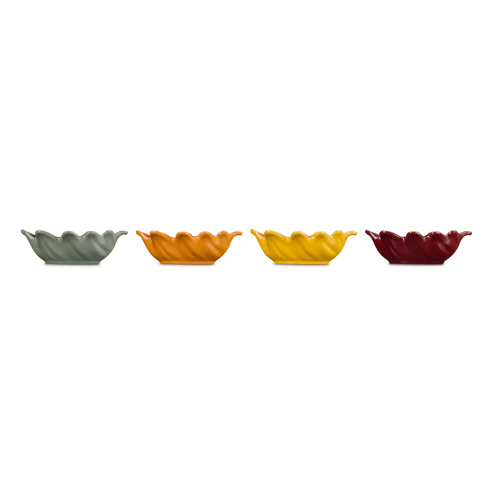 Set of 4 Oak Leaf Mini Dishes image number 2
