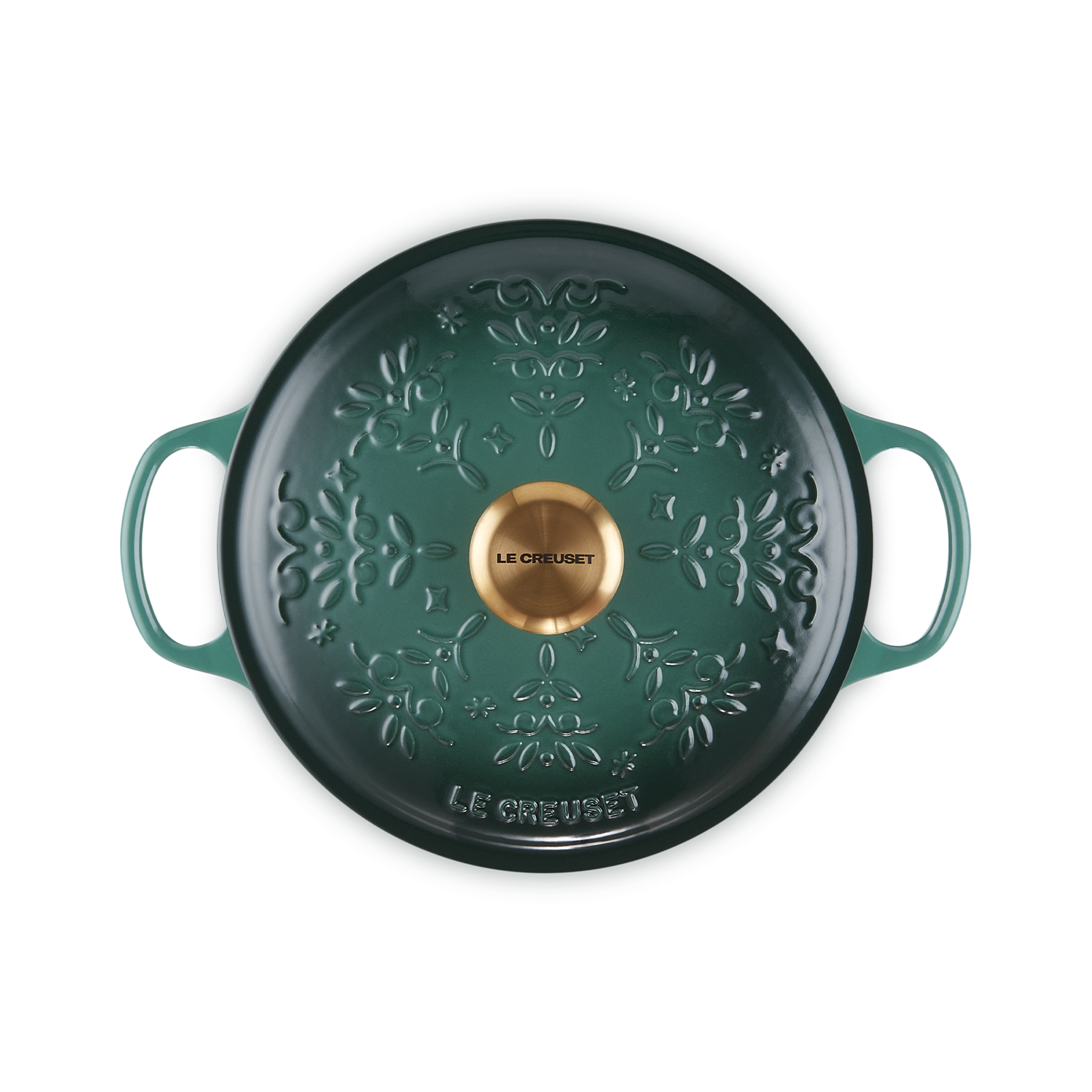 Noel 圓形琺瑯鑄鐵鍋 (金色鍋蓋頭) image number 3