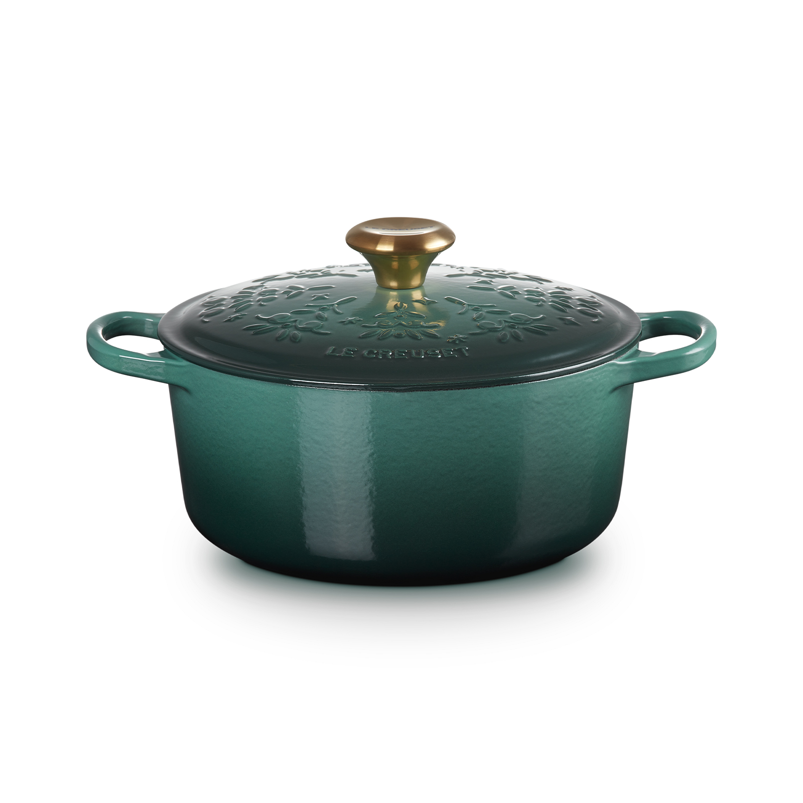 Noel 圓形琺瑯鑄鐵鍋 (金色鍋蓋頭) image number 1