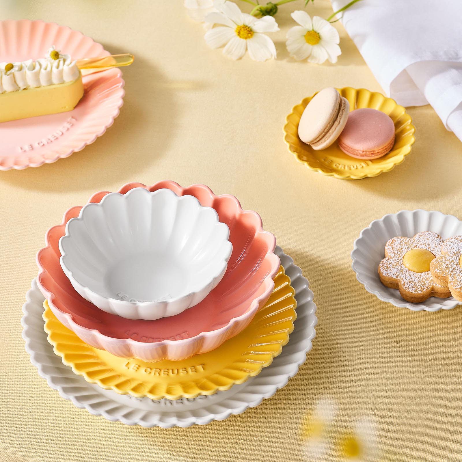 非洲菊造型陶瓷碟 image number 5