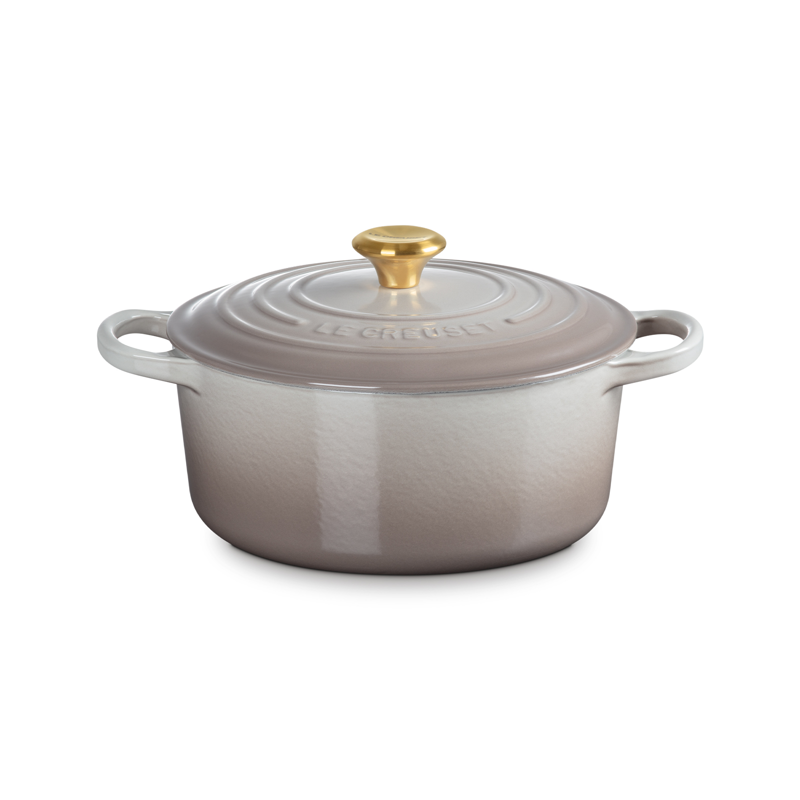 Round Casserole 22cm Nutmeg (Gold Knob)