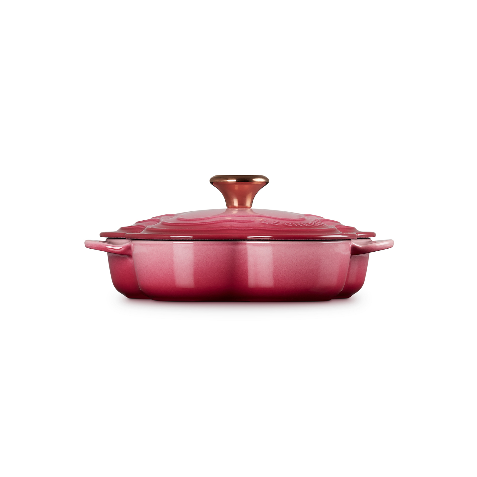 花形琺瑯鑄鐵淺底鍋20厘米Berry (銅色鍋蓋頭) 439 | Le Creuset Hong Kong