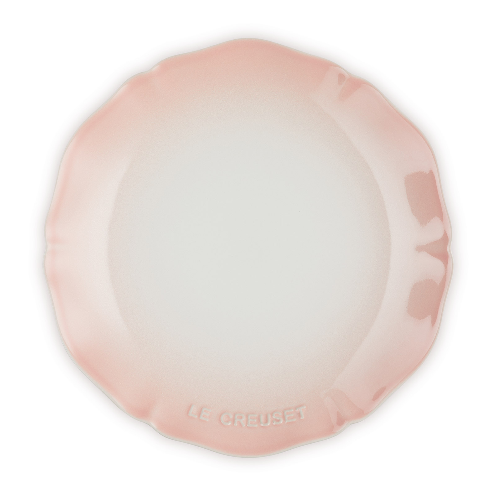 Elegant Frill Plate 25cm Powder Pink
