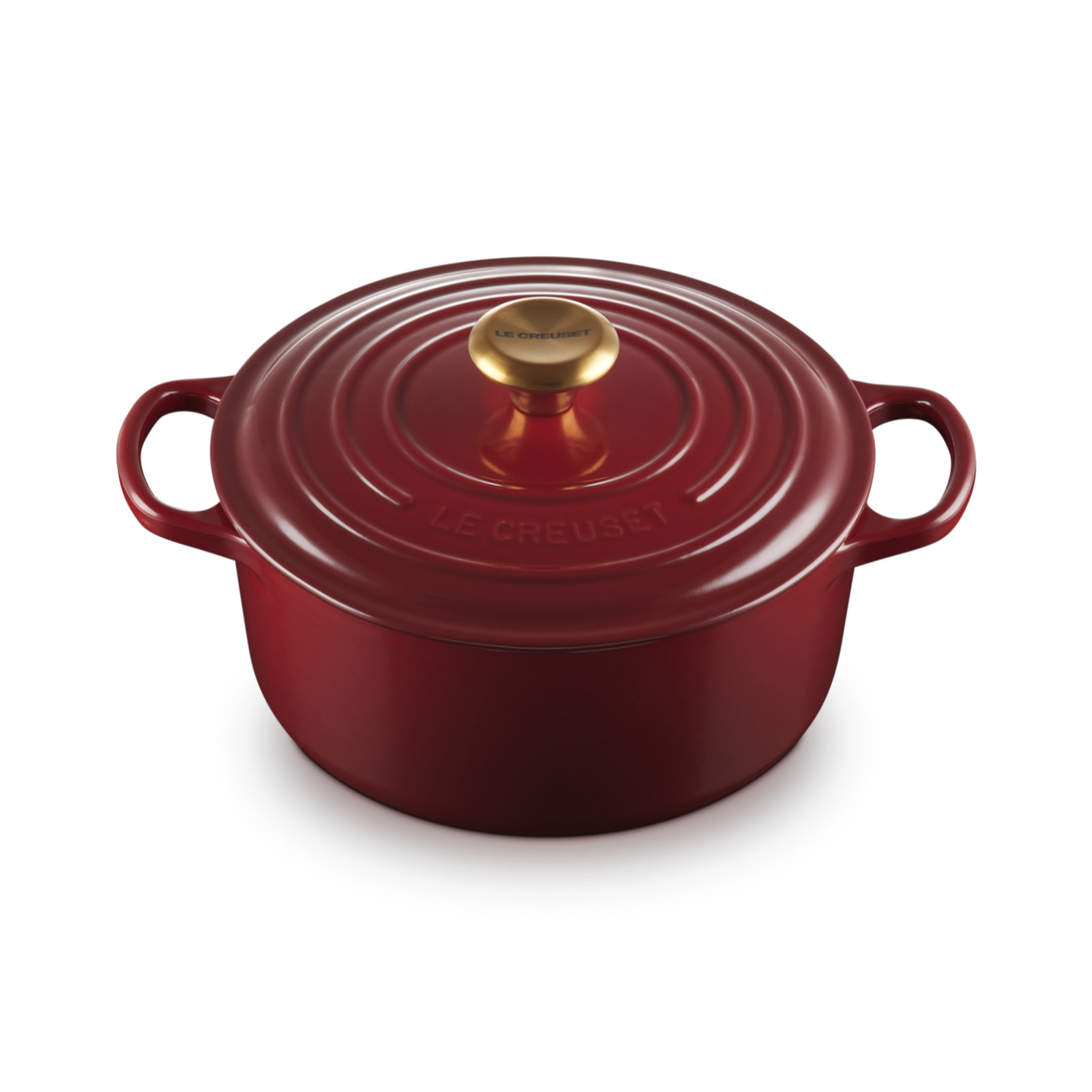 Round Casserole (Gold Knob) image number 1
