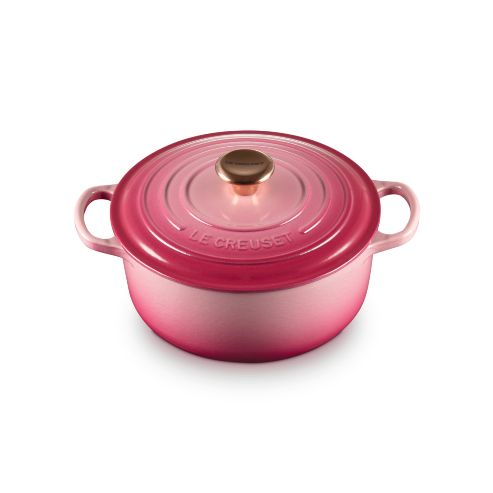 圓形琺瑯鑄鐵鍋 (銅色鍋蓋頭) image number 1