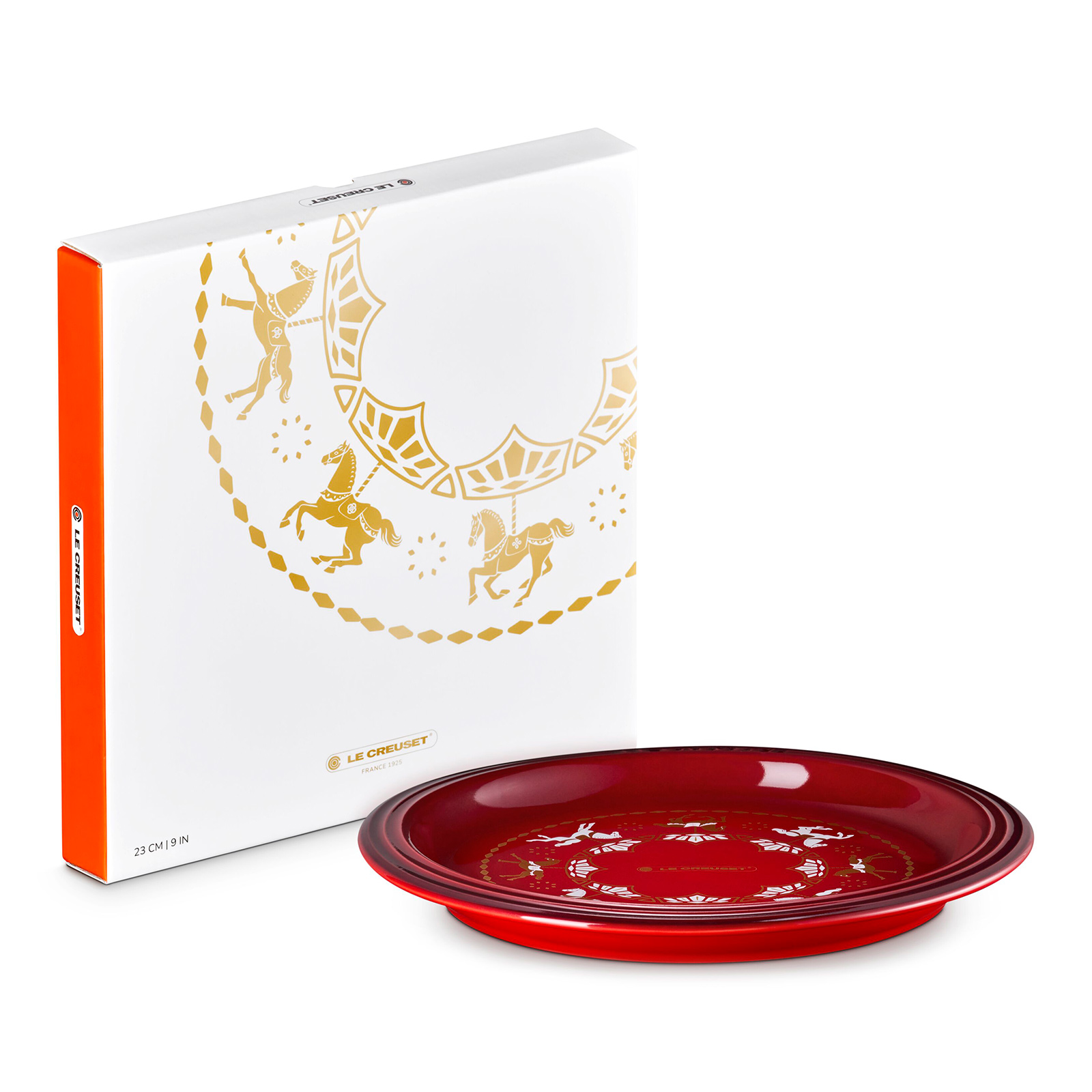 Carousel Round Plate 23cm Cerise