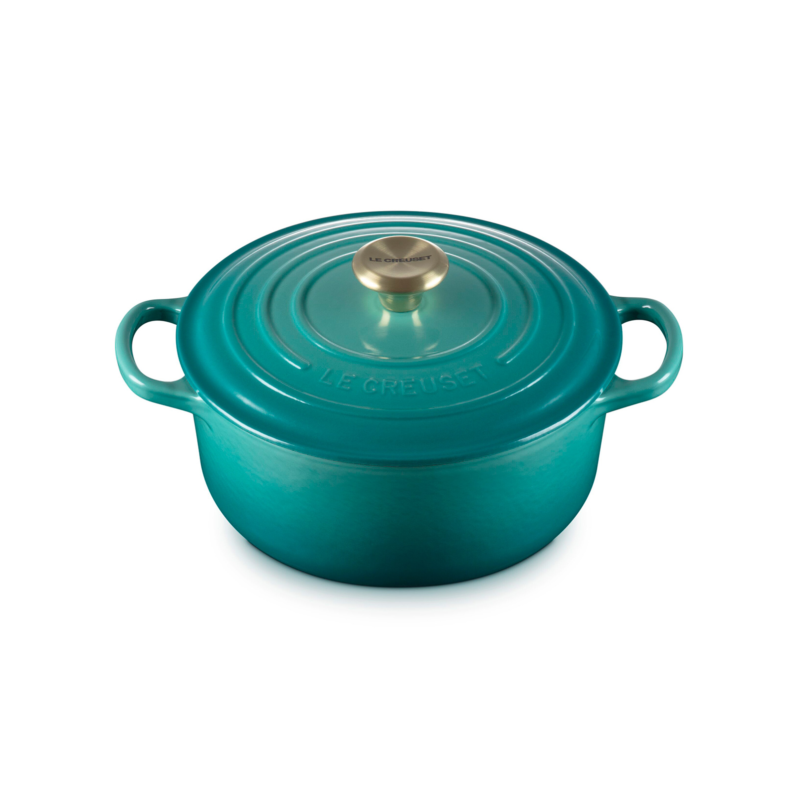 Round Casserole (Light Gold Knob) image number 1