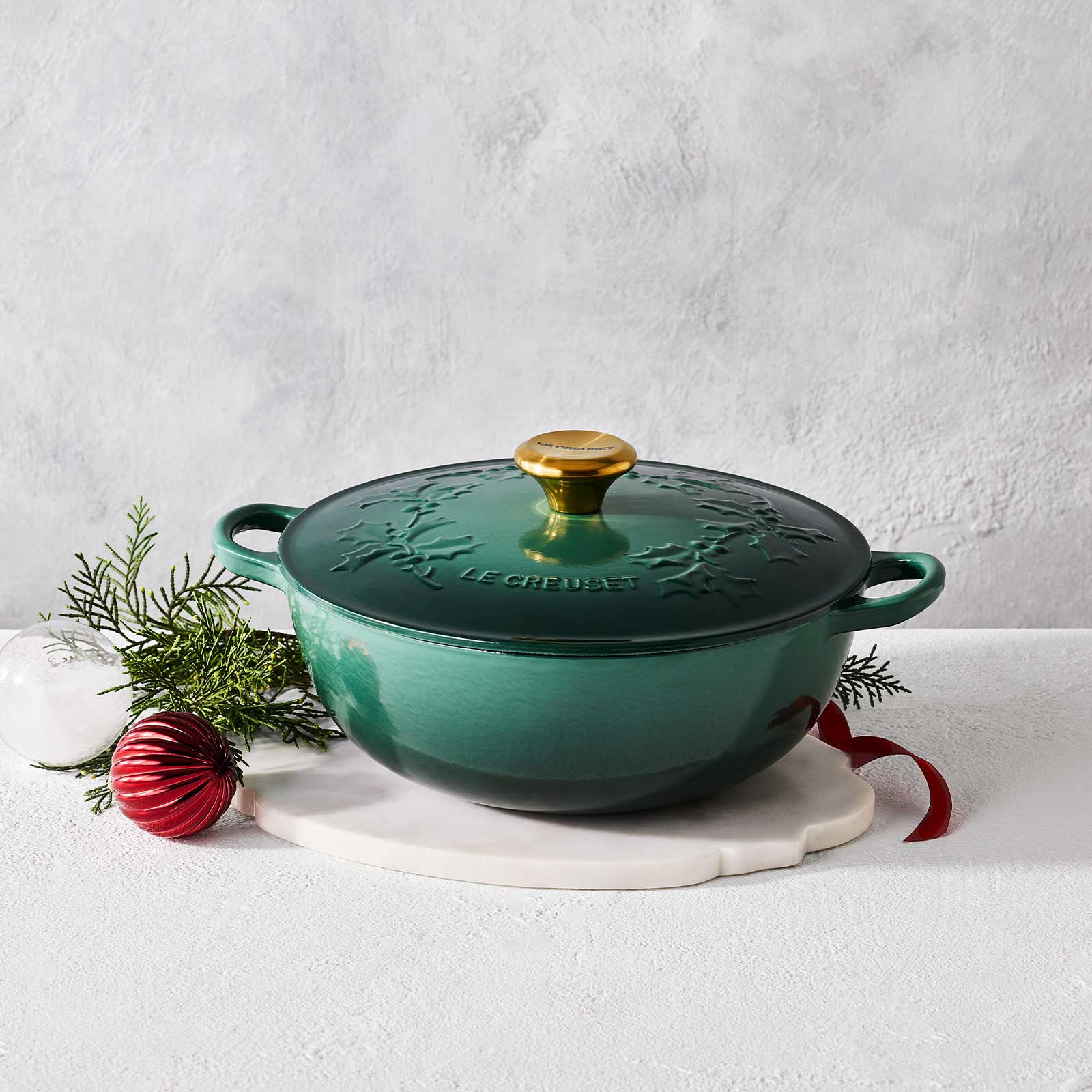 Holly 琺瑯鑄鐵深炒鍋 Artichaut (金色鍋蓋頭) image number 5