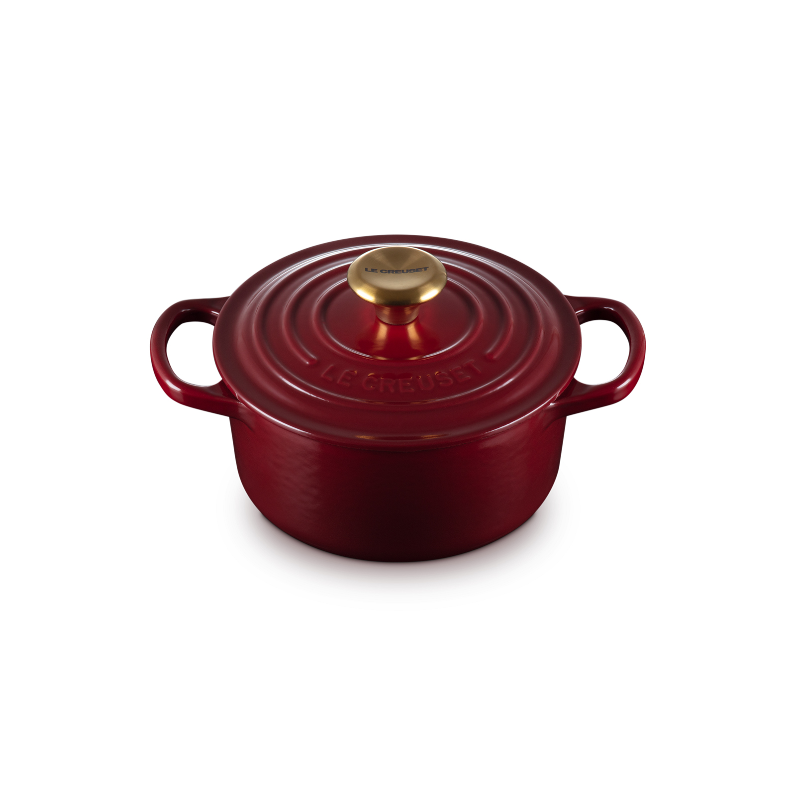 圓形琺瑯鑄鐵鍋 (金色鍋蓋頭) image number 1