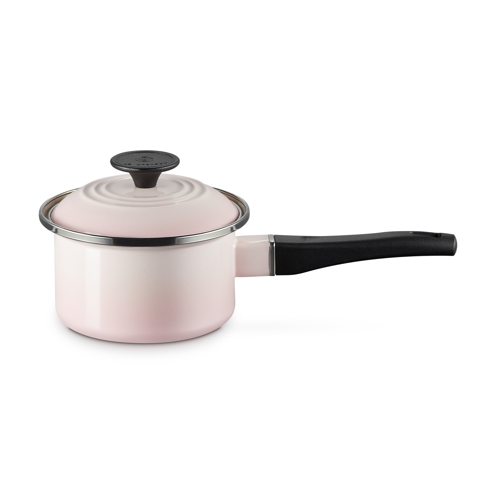 琺瑯鋼單柄鍋 14厘米 Shell Pink