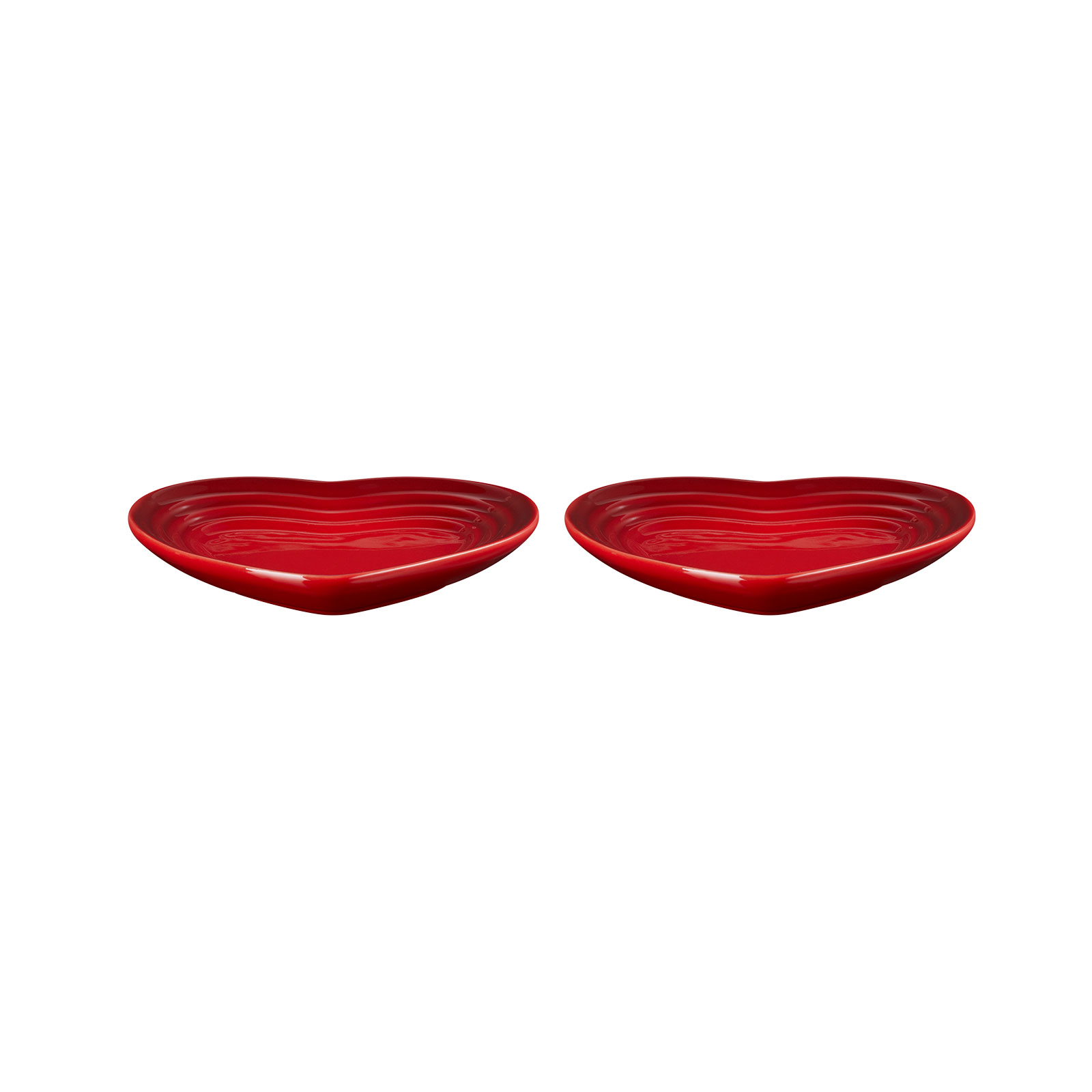 Set of 2 Small Heart Plates image number 2