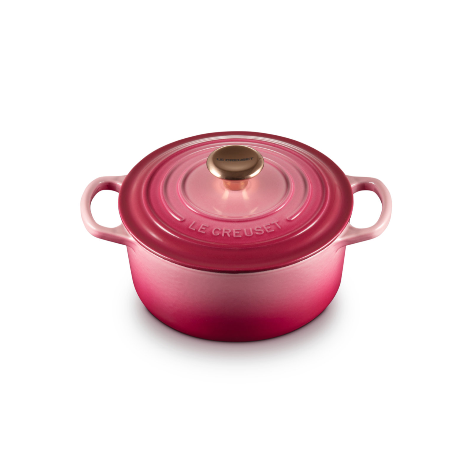 圓形琺瑯鑄鐵鍋 (銅色鍋蓋頭) image number 1