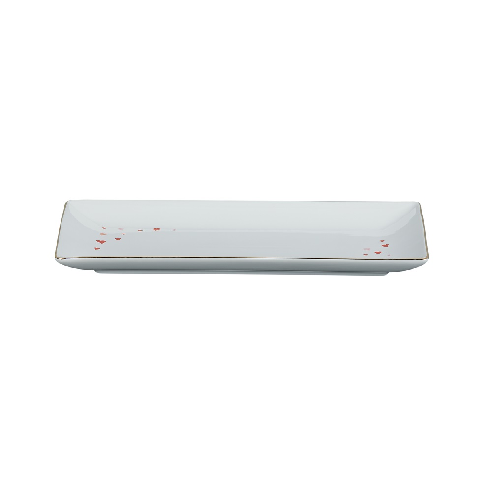 Rectangular Tray with Heart Decal image number 2