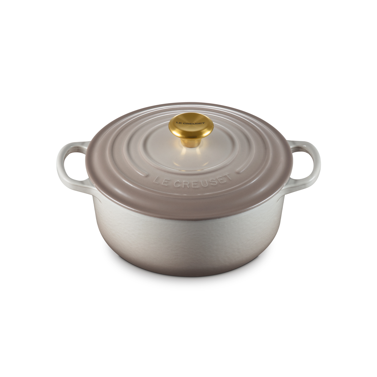 Round Casserole (Gold Knob) image number 1