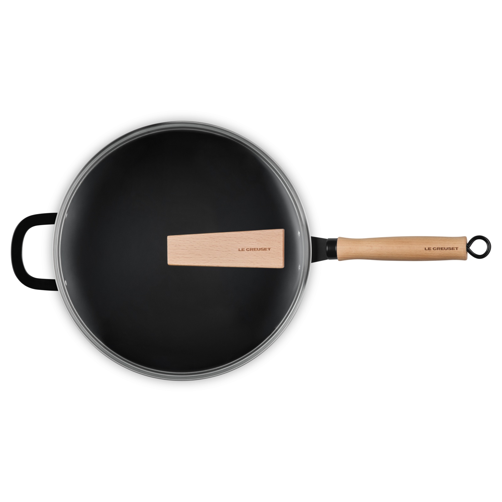 Carbon Steel Wok with Glass Lid image number 6
