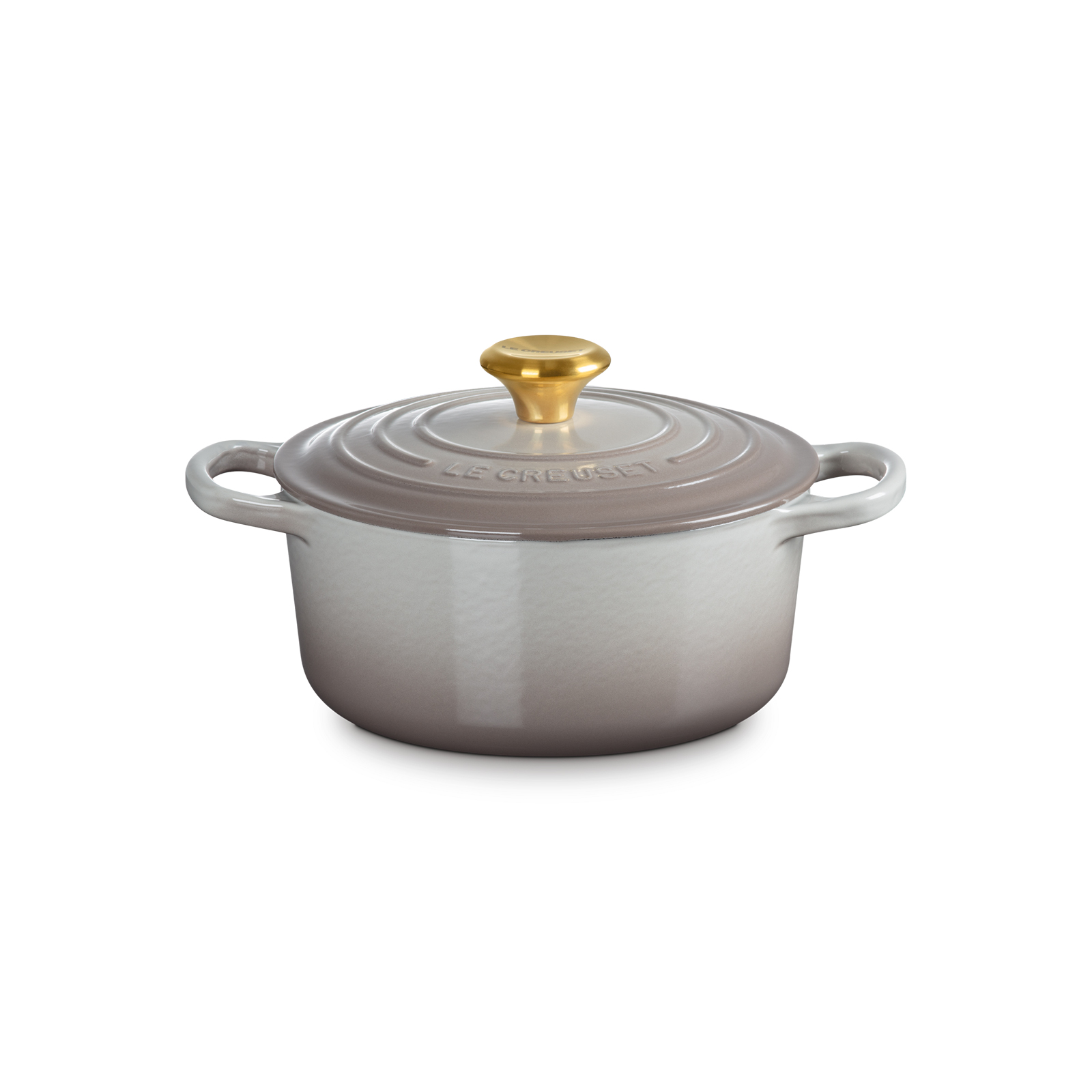 Round Casserole 18cm Nutmeg (Gold Knob)