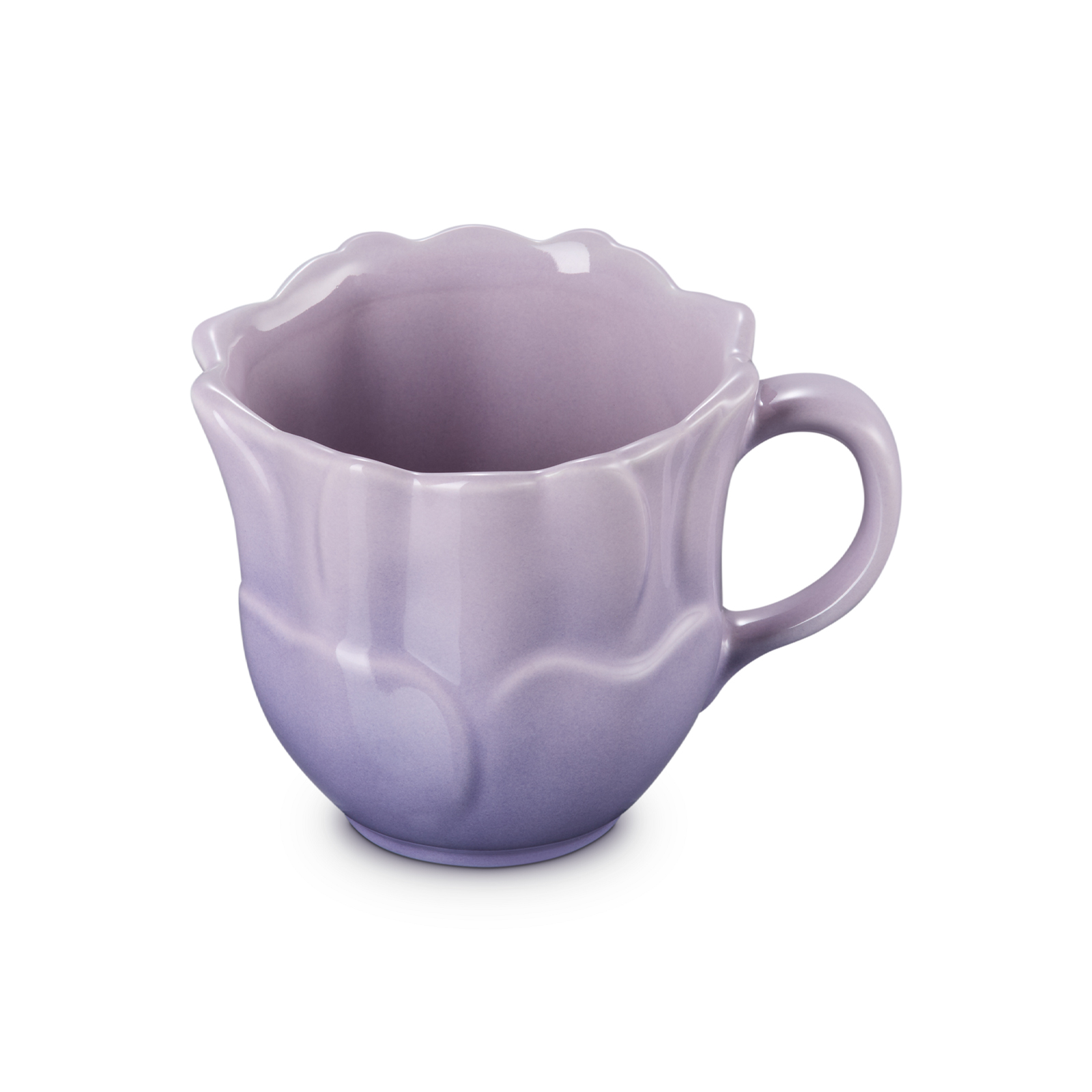 銀蓮花花瓣造型陶瓷杯 image number 1