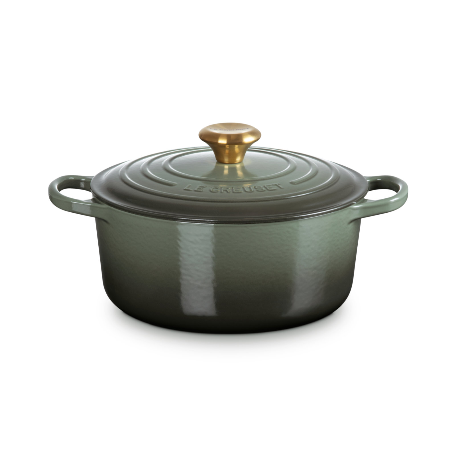 Round Casserole 24cm Thyme (Gold Knob)