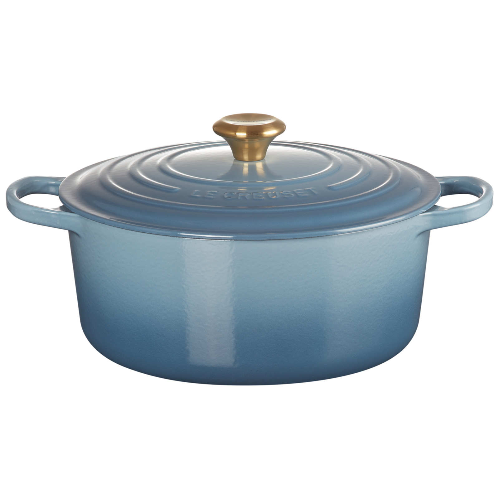 Round Casserole (Gold Knob) image number 0