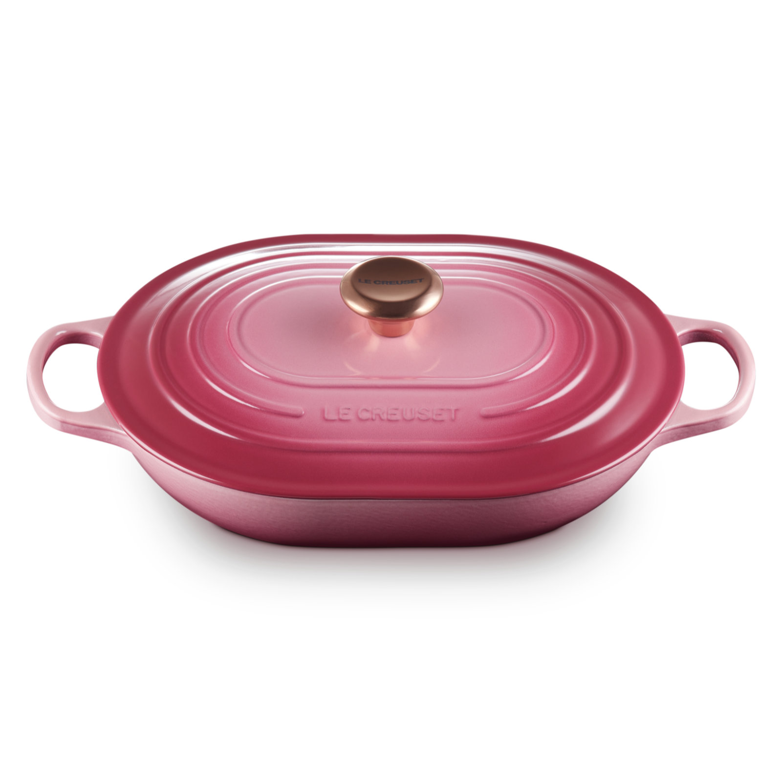 長形琺瑯鑄鐵鍋 (銅色鍋蓋頭) image number 1