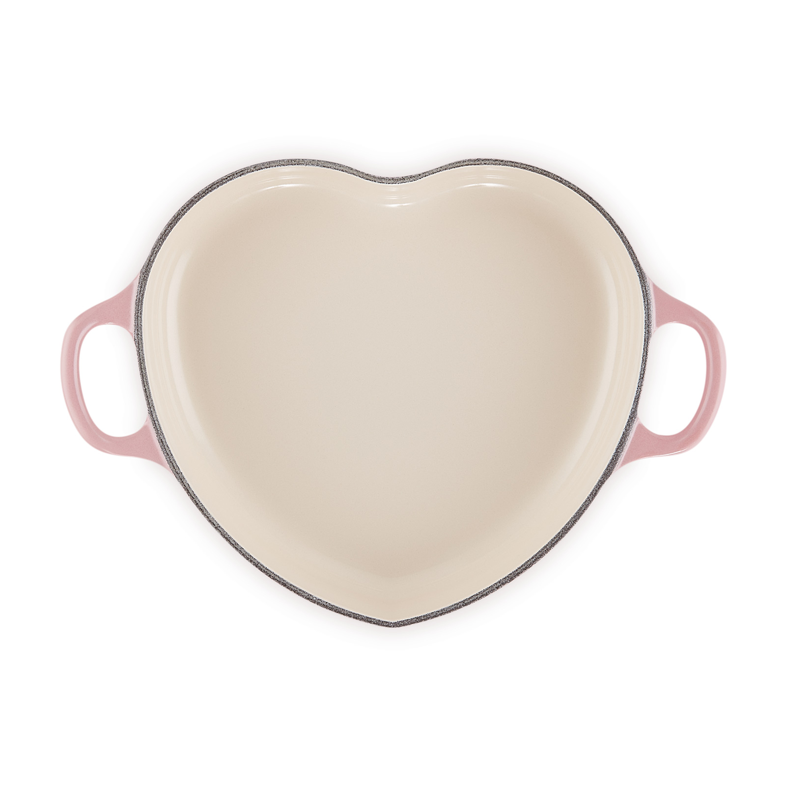 心形琺瑯鑄鐵淺底鍋 (銅色鍋蓋頭) image number 4