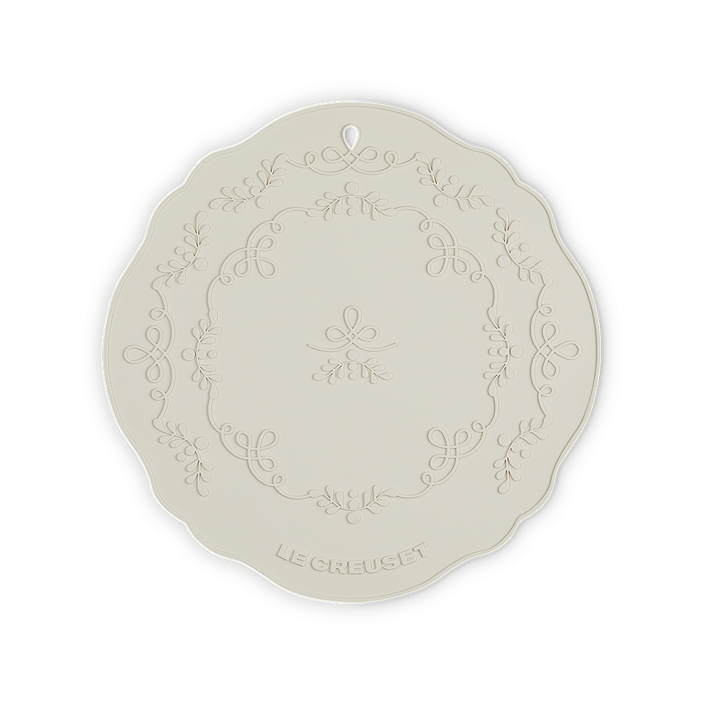 Eternity Lace Silicone Round Trivet image number 0